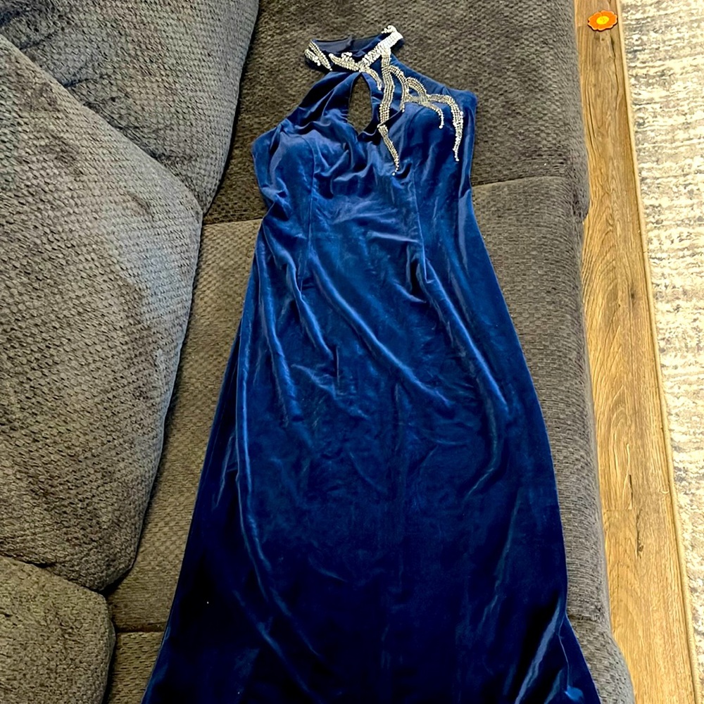 Brand Bellissima fashions size 12 colour navy blue Evening gown or prom dress
